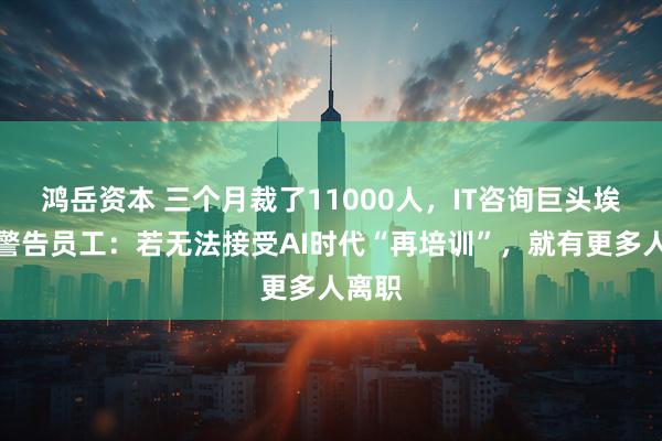鸿岳资本 三个月裁了11000人，IT咨询巨头埃森哲警告员工：若无法接受AI时代“再培训”，就有更多人离职