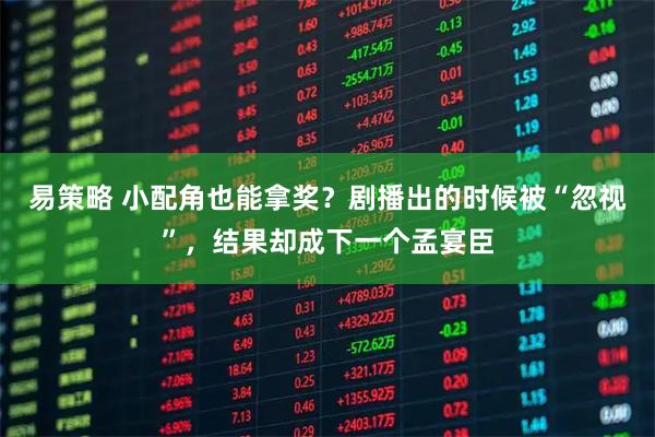 易策略 小配角也能拿奖？剧播出的时候被“忽视”，结果却成下一个孟宴臣